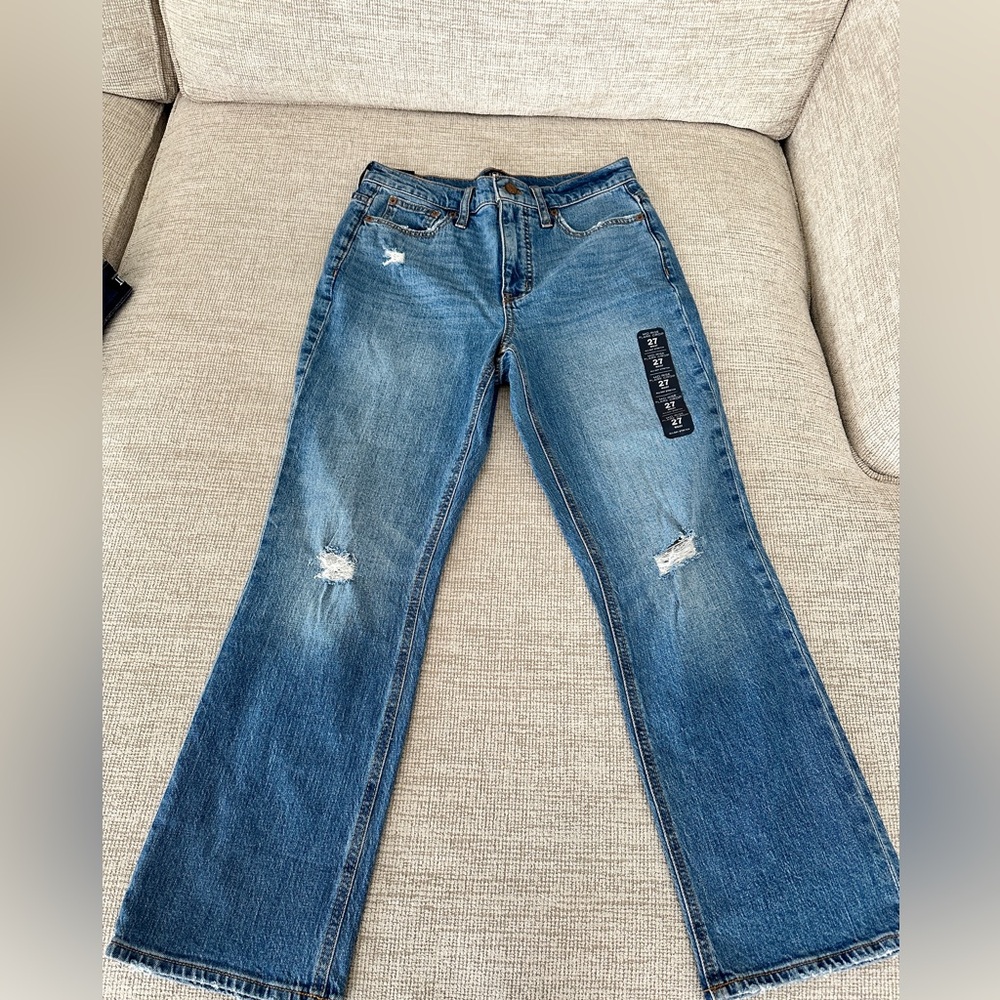 Jcrew Factory Mid-rise flare crop